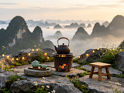 户外HDR 围炉煮茶