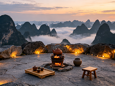 户外HDR 围炉煮茶