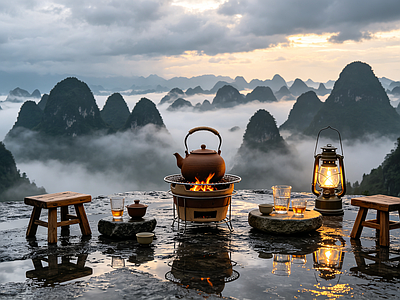 户外HDR 围炉煮茶