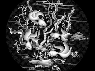 其他黑白凹凸 精雕图雕刻图