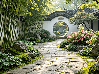小区HDR 庭院