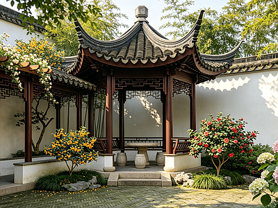 小区HDR 庭院