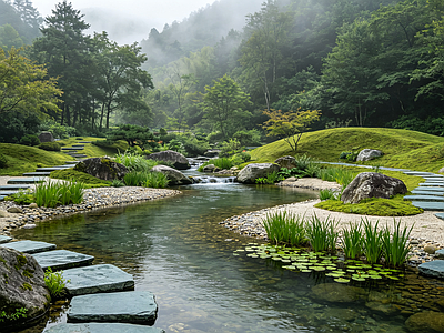 小区HDR 庭院