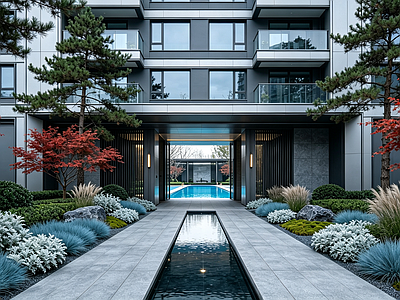 小区HDR 四代建筑
