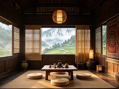 户外HDR 茶室