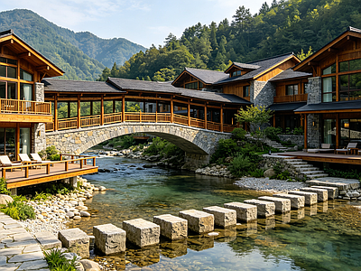 户外HDR 度假酒店