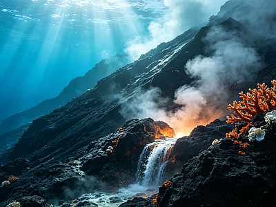 户外HDR 海底 海底火山 海洋 深海