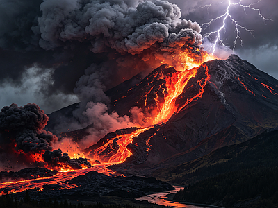 户外HDR 火山