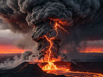 户外HDR 火山