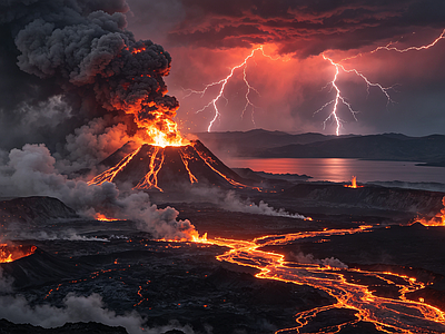 户外HDR 火山