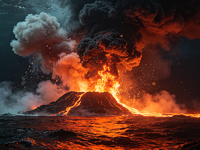户外HDR 火山