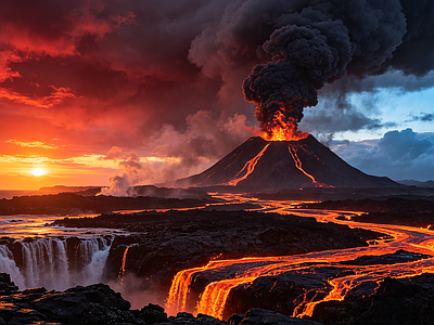 户外HDR 火山