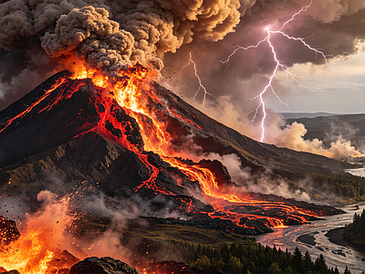 户外HDR 火山