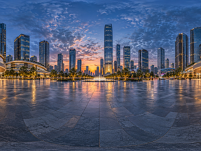 现代城市HDR