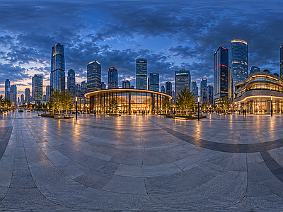 现代城市HDR
