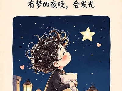 其他挂画 治愈系人物