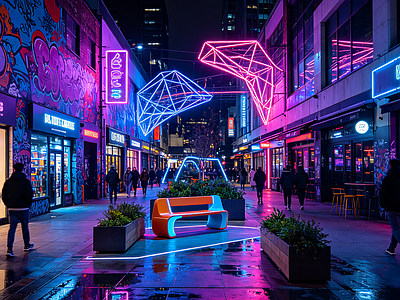 户外HDR 步行街