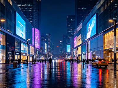户外HDR 步行街