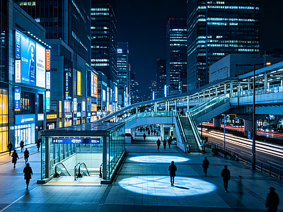 户外HDR 步行街