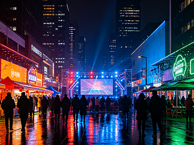 户外HDR 步行街