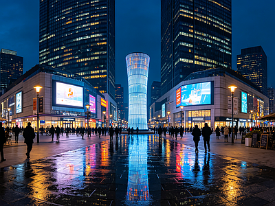 户外HDR 步行街
