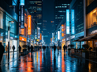 户外HDR 步行街