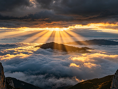 户外HDR 日出