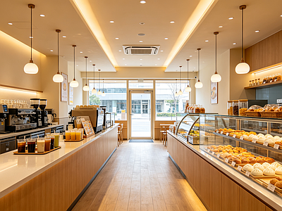 室内HDR 餐厅 烘焙店