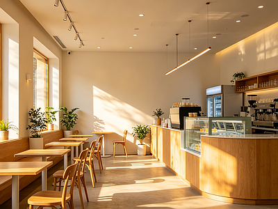 室内HDR 奶茶店