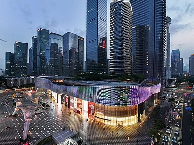现代城市背景