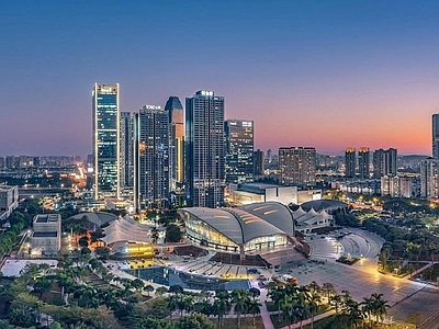 现代城市背景