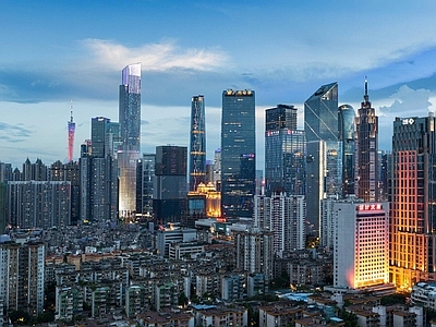 现代城市背景