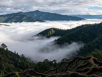 户外HDR 远山 云海