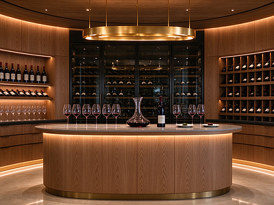 室内HDR 红酒店