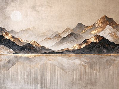 中式壁画 壁画 壁布 装饰画