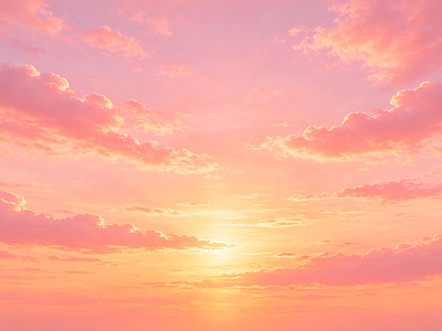 现代天空 天空 晚霞 软膜天花