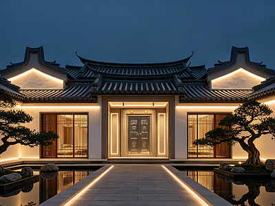 户外HDR 合院别墅