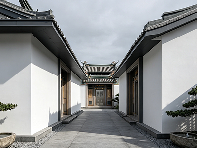 户外HDR 合院别墅