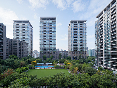 现代小区外景