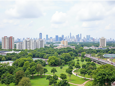 现代城市背景