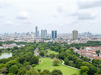 现代城市背景