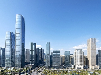 现代城市背景