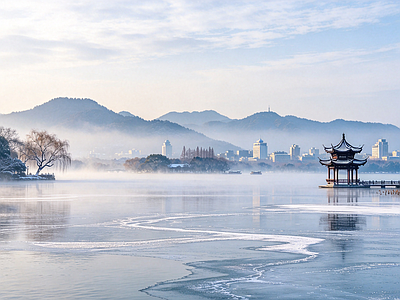 户外HDR 公园 雪景