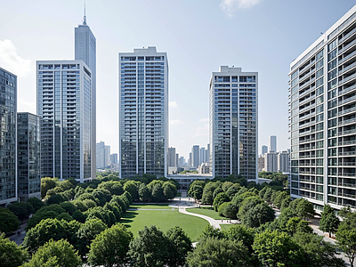 现代小区外景