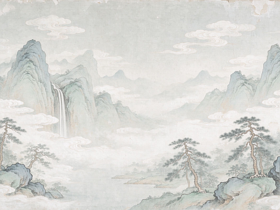 中式壁画