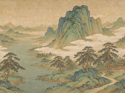 中式壁画