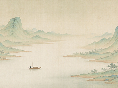 中式壁画