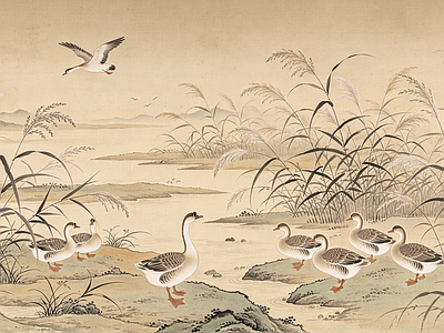 中式壁画