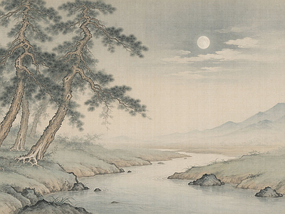 中式壁画