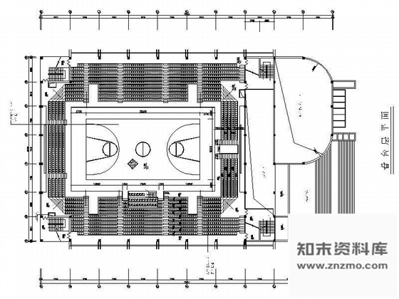 施工图山西某大学体育馆装修图
